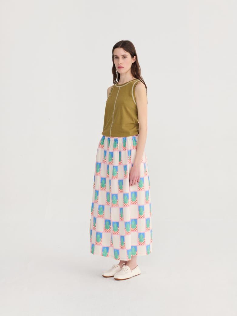 Bobo Choses Simple Pear Pattern Evasé Skirt Rock Damen bunt